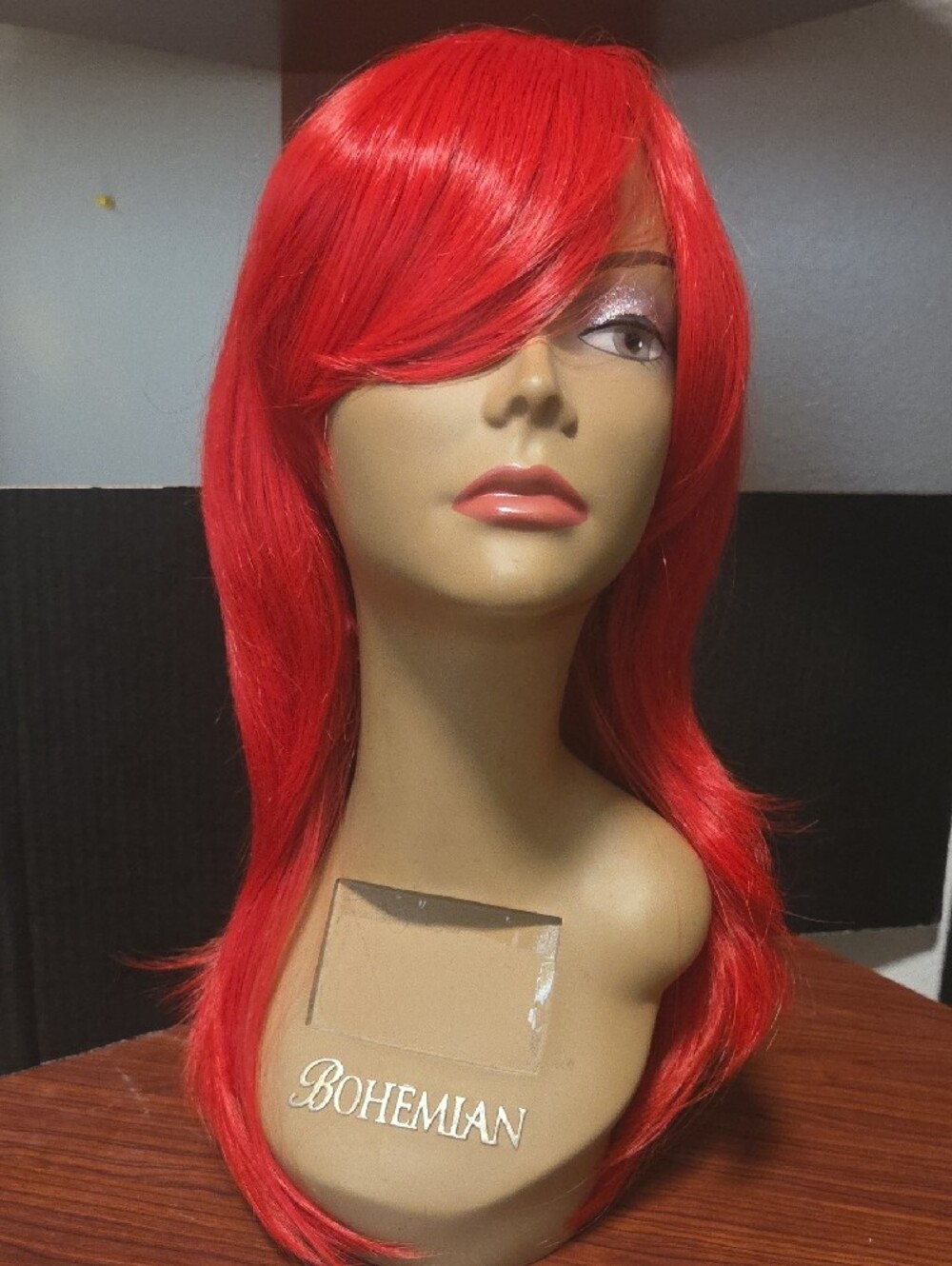 Red Synthetic Wig 20 inches